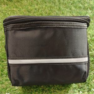 TEMU 1개 대용량 접이식 자전거 바구니 & 분리형 핸들바 가방 - 헤비듀티 나일론 프론트 수납 캐리어, 조절 가능한 스트랩, 고품질 디자인 & 상단/측면 접근 - 스쿠터, 오토바이와 호환, 출퇴근, 쇼핑, 캠핑, 애완동물용 - 다목적 야외 수납 바구니