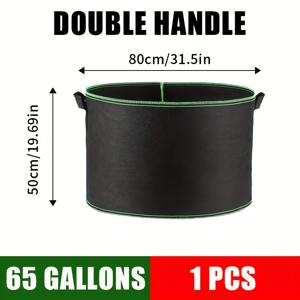 TEMU 초대형 심기 가방 - 30에서 100갤런, 내구성 있는 비선택적 직물, 보니, 작은 나무 및 실내/실외 사용을 위한 클래식 디자인, 실내 심기 그릇, 다용도 심기 그릇, 내구성 있는 심기 그릇, 자연적인 외관