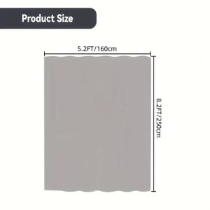 TEMU 방풍 투명 PVC 커튼 - 막대 없음, 사계절 따뜻함, 에어컨 바람 차단, 주방 기름 보호, 단색 패턴, 리플 탑, 무라인, 모든 방 유형에 적합, 홈 테마, 도시 커튼, 주방 창문 | 현대적인 커튼 디자인 | 내구성 있는 PVC 소재, 거실용 커튼