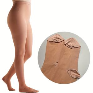 TEMU 1쌍 여성용 압박 양말 팬티스타킹 트루 힐 디자인 무봉제 83% 나일론 17% 스판덱스 편안한 통기성 높은 신축성 패션 슬림핏 S, M, L, XL 사이즈 가능