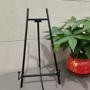 TEMU 1개 헤비듀티 접이식 이젤 - 견고한 철제 구조, 공간 절약형 컴팩트 디자인, 탁상용 스탠드, 스튜디오, 홈오피스, 웨딩 데코 - 블랙 마감, 그림 그리기, 이벤트 전시대, 휴대용 미니 이젤, 내구성 있는 예술 작품 지지대