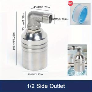 TEMU 304 스테인레스 스틸 물 플롯 밸브 - 자동 물 수위 제어 밸브 키트, 3/4