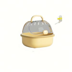 TEMU 햄스터와 저빌용 휴대용 캐리어 2세트, 애완동물 여행에 편리한 핸드헬드 디자인