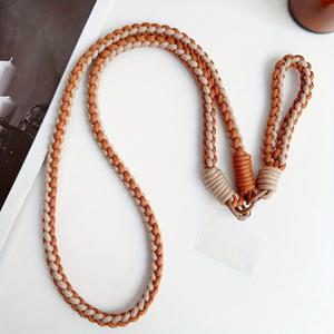 TEMU 2개 세트 조절 가능한 어깨끈과 핸드헬드 로프가 있는 땋은 폰 스트랩, 내구성 강화 4줄 두꺼운 디자인, 창의적인 방실 야외용 모바일 체인