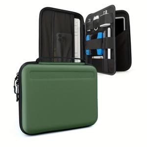 TEMU 1개 EVA 소재 핑크/블랙 스토리지 백, 다기능 방수 및 충격방지 캐리어 케이스, 13인치 태블릿 및 노트북용