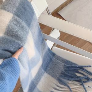 TEMU 여성용 아늑한 가을 겨울 스카프 - 따뜻한 무지개 무늬 테이프 디자인, 부드러운 폴리에스터, 캐주얼 스타일, 야외 활동에 완벽, 겨울 스카프