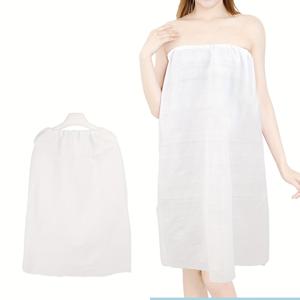 TEMU 10개입 일회용 스파 목욕 가운 - 싱글 사용 즉석 의류, 빠른 건조 부직포 소재, 수영 후, 사우나, 스파 트리트먼트용 - 디자인 반팔 목욕 드레스 (스파 & 호텔용 대량 패키지)