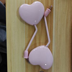 TEMU 알루미늄 합금 제작, 눈부심 방지 및 흔들림 방지 기능의 360도 고화질 와이드 앵글 하트형 자전거 후방 거울 한 쌍 - 일상 출퇴근 및 레저 사이클링에 적합한 사이클링 애호가를 위한 이상적인 선택