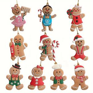 TEMU 10개 클래식 진저브레드 남녀 크리스마스 트리 장식 - 축제 분위기 매달이 장식, 시즌 디스플레이 및 휴일 장식용 | 코스튬 | 진저브레드 인형