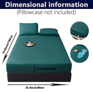 TEMU 방수 매트리스 커버, 방수 및 침수 방지 매트리스 커버, 방수 매트리스 보호대, 부드럽고 편안함, 가정용 침구, 침대 스프레드, 7가지 색상, 14가지 사이즈, 모든 사이즈, 대형, 초대형 시트, 100% 폴리에스터 섬유, 호텔, 기숙사|매트리스커버