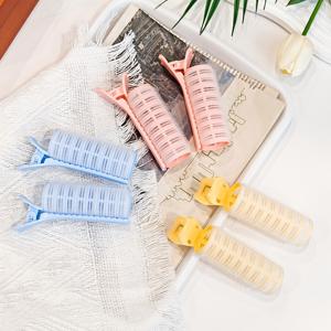 TEMU 6피스 실용 선물 세트: 수동 컬링 아이언, 무열 볼륨 헤어 스타일링 도구, 가정 및 여행용 휴대용, 하이크라운 무흔적 헤어 클립, 이마 헤어 액세서리, 가벼운 볼륨 루트 클립으로 건강하고 스타일리시한 헤어스타일 – 일반 헤어 타입에 적합