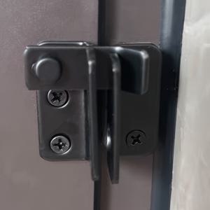 TEMU 스테인리스 스틸 래치 잠금장치 - 방범 보안 도어 & 캐비닛 잠금장치, 브러시드 마감, 헛간, 애완동물 우리, 정원, 차고 창문용 - 나사 포함 쉬운 설치, 강력한 구조의 메탈릭 외관