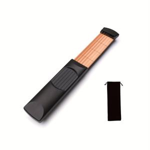 TEMU 휴대용 포켓 기타 연습 도구 - 초보자 친화적 미니 전기/아쿠스틱 기타 시뮬레이터, 리얼리스틱 현, 컴팩트 디자인 (코드, 스케일, 튜닝) - 가볍고 견고한 구조, 여행 및 홈 스튜디오에 이상적 - 앰프 불필요, 블랙, 접이식 디자인, 경량 플라스틱 바디, 휴대용 악기 트레이너, 신뢰할 수 있는 연습 보조 도구, 여행 음악가용