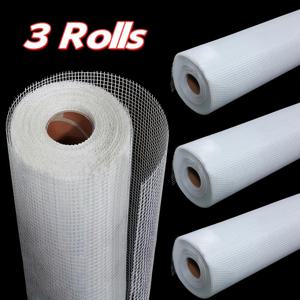 TEMU 3/1롤 팩 고강도 섬유 메쉬 테이프 | 벽 균열 수리/지붕 보강/석고보드 접합부용 | 내구성 강화, 균열 및 인장 저항성 | 자가 접착식 및 쉬운 설치 | 건축 방수 공사 필수품