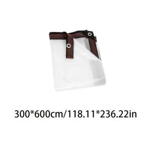 TEMU 헤비듀티 투명 방수 캐노피 커버 - 야외 차양 가블 프레임 디자인 (프레임 없음), 발코니/정원/캠핑 쉼터, 내구성 플라스틱 지붕 커버 - 무료 로프 포함 (호환 가능)