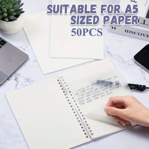 TEMU 50/100/150/200개 대형 투명 스티키 노트 - 방수 기능, 스케치 및 드로잉용 | 사무실, 학교, 아트 프로젝트, 프레젠테이션에 이상적 | 내구성 있는 투명 표면, 쉽게 붙이고 떼는 직사각형 시트, 고품질 소재, 오피스 전문가용