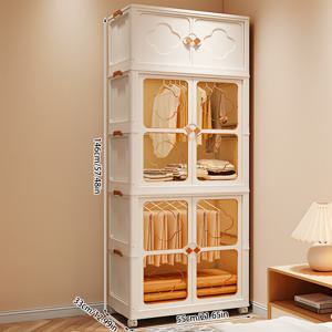 TEMU 뚜껑과 바퀴가 있는 접이식 보관함 - 다층 쌓을 수 있는 플라스틱 정리함, 공간 절약형 옷장 정리함 (바퀴 포함), 튼튼한 플라스틱 구조, 가정, 사무실, 침실용 - 옷 정리, 시즌별 장식에 적합 - 간편한 조립, 폴딩박스, 수납장, 서랍, 플라스틱 수납장, 주방수납장, 접이식 수납장