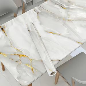 TEMU 1롤 인조 옥색 방수 자체 접착 대리석 텍스처 데칼 – 쉬운 세척 가능한 욕실 & 싱크장 장식, 우아한 벽 예술, 나무 무늬 디자인, 탈부착 가능 벽지, 내구성 강한 접착제, 홈 개선용, 임대인용 인테리어 소품, 실내 디자인