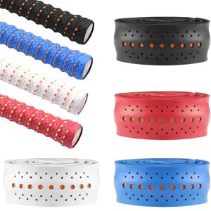 TEMU 4개 세트 자가 접착식 테니스 & 배드민턴 그립 테이프 - 미끄럼 방지, 땀 흡수, 내구성 있는 합성 가죽 텍스처 표면으로 향상된 컨트롤 - 스쿼시, 테니스, 배드민턴 라켓에 이상적 - 화이트/블루/블랙, 테니스 액세서리, 스포츠 장비, 슬림한 디자인, 고품질 접착제