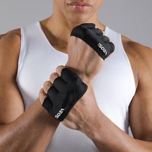 TEMU 2025 여름 야외 스포츠 장갑 남녀공용 - 통기성 메쉬 요가 & 피트니스 장갑, 인체공학적 디자인, 미끄럼 방지 손목 스트랩 및 강화된 손바닥 지지대, 체육관, 트레이닝, 활동적인 라이프스타일용, 슬림한 디자인의 안전한 착용감|헬스장갑