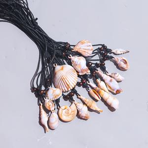 TEMU 트와일라잇 랜덤 12종 수지 소라껍질 DIY 펜던트 세트, 조절형 로프 브레이드 롱넥리스, unisex 캐주얼 매력적인 목걸이, 커플용 사이즈 조절가능한 액세서리, 해양풍 이너웨어 체인 & 우정의 보석
