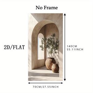 TEMU 1개 대형 모던 무테 캔버스 벽 예술 - 올리브 나무 아치길, 27.5x55.1인치/70x140cm, 거실용 리얼리스틱 포스터, 침실, 복도 장식, 완벽한 크리스마스 선물, 올리브 나무 디자인, 무테 캔버스, 거실 작품 | 현대 벽 예술 | 무테 캔버스, 캔버스 벽 예술