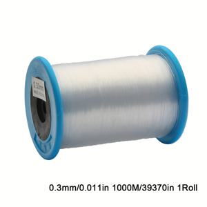 TEMU 대형 스풀 투명 비신축 스트링 코드 - 투명, 비신축, 보석 제작, 비즈, 공예용 - DIY 프로젝트, 목걸이, 팔찌, 귀걸이 디자인에 이상적 - 비즈, 실, 와이어와 호환 가능 - 공예 필수품, 비즈 재료, 매끄러운 질감, 고품질 실, 공예 실, 공예 애호가, 보석 제작 재료, 팔찌/브라질리안 팔찌 제작, 팔찌 제작 재료, 비즈 실