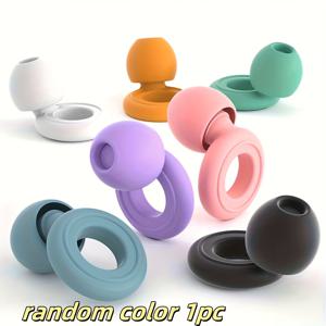 TEMU 수면 및 수영용 재사용 가능한 실리콘 이어팁 1쌍, 교체용 헤드 2쌍 포함, 코골이, 공부, 콘서트에 사용 가능, 편안하고 내구성 있는, 수면용 이어플러그, 물 이어플러그, 소음 차단, 외부 소리 차단, 꼭 맞는 핏, 고품질 팁, 이어실드 팁, 코골이, 공부 검사