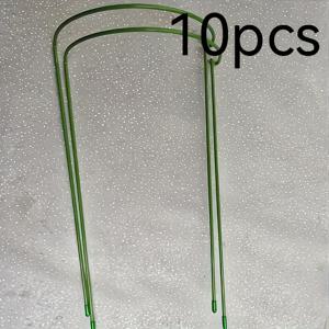 TEMU 10개 정원 철 정원 스테이크 크리스마스 트리 머니 트리 야채 과일 등반 지지대 식물 지지대 크리스마스 장식 방지 스테이크 14인치, 장미 덩굴 지지대, 식물 지지대/스틱, U자형 스테이크, 대형 식물 조정용 스테이크, 식물 지지 링, 정원 액세서리, 실내 식물 지지대