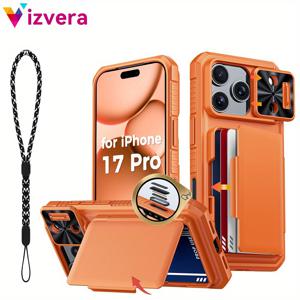 TEMU 아이폰 17 프로용 케이스 지갑, 모바일 폰 랜야드 및 통합 카드 홀더가 포함되어 있으며, 4~5장의 카드를 보관할 수 있습니다. 렌즈 커버와 카메라 제어 캡처 버튼이 있는 제품으로 할로윈, 추수감사절, 크리스마스 또는 기타 휴일에 좋은 선물입니다. 아이폰 프로 맥스 케이스, 맥스 폰 케이스, 픽셀 케이스, 폰 케이스, 핸디 커버