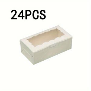 TEMU 12/24팩 크래프트 종이 선물 상자, 투명 창 포함 - 결혼식, 발렌타인데이, 파티, 크리스마스, 생일, 소규모 비즈니스 용품에 다용도로 사용 가능한 유니버설 포장, 선물 포장지와 상자, 휴일 케이크 및 파티 박스, 결혼식 선물,우아한 ,이벤트 플래너