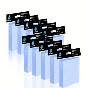 TEMU 1000개 블루라이트 카드 슬리브 - 트레이딩 카드, 게임 카드, 애니메이션 카드, 아이돌 사진 및 비즈니스 카드용 초박형 투명 보호 커버 - 내구성 있는 PP 소재, 스크래치 방지 & 먼지 방지, 트레이딩 카드 보관용 카드 슬리브 | 세련된 디자인 | 스크래치 방지 소재, 포토 카드 홀더, TCG 슬리브