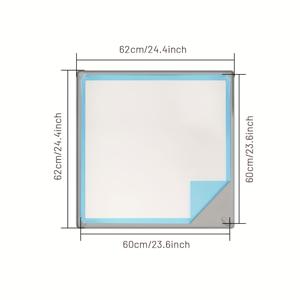 TEMU 25인치 실리콘 강아지 배변 패드 홀더 - 미끄럼 방지, 접이식 & 공간 절약형 애완 동물 화장실, 자석 디자인, 간편한 청소, 실내/외 사용에 적합한 누수 방지, 애완 동물 배설물로 인한 바닥 보호, 강아지용 다기능 애완 동물 매트, 강아지 배변 패드 홀더