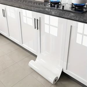 TEMU 1롤 자체 접착식 화이트 가구 리노베이션 비닐 - 쉬운 붙이기 및 떼기 가능한 두꺼운 PVC 벽지, 방수 및 내구성 있는 주방 카운터탑용, 쉬운 설치 벽지, 벽면 커버링, 쉽게 붙이고 떼는 벽지, 벽지 시트지, 벽지 인테리어, 접착식 벽지