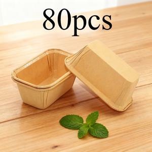 TEMU 80개 미니 레오파운드 케이스 – 미니 빵용 논스틱 방유 베이킹 라이너 – 파티 답례품, 컵케이크 및 베이킹용 종이 레오파운드 팬, 베이킹 용품, 컵케이크 라이너, 논스틱 라이너, 내구성 좋은 라이너, 파티 플래너