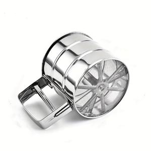 TEMU 스테인리스 스틸 мука (밀가루) 체, 미세 메시 & 인체공학적 손잡이 - 베이킹용 강력 수동 мука (밀가루) 체, 설탕, 밀가루, 파우더 설탕 등 먼지 제거에 적합 - 식품용으로 안전하며 세척이 용이, 내구성이 뛰어나 가정용 베이커 및 전문 주방에 이상적