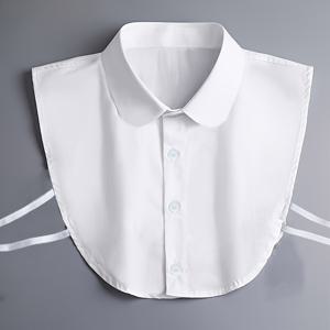 TEMU CISILY 여성용 탈부착 가능한 페이크 칼라 - /뾰족한/둥근 목 칼라, 화이트/베이지, 조절 가능 & 세탁기 사용 가능 반셔츠 칼라 액세서리, 블라우스, 드레스, 재킷용 - 즉각적인 목 리프트 & 폴리쉬 (무봉제 핏)