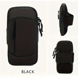 TEMU 남녀공용 러닝 휴대폰 케이스, 슬림한 손목 가방 및 크로스바디 디자인으로 아웃도어 피트니스에 적합하며, 운동 중 휴대폰을 보관하기 위한 암 파우치가 함께 제공됩니다.