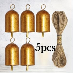 TEMU 빈티지 황동 크리스마스 벨 - 걸이 로프 포함 (쉬운 걸이), 내구성 강한 황동 장식, 크리스마스 트리, 문, 벽난로용 | 휴일 분위기 조성에 이상적, 홈/파티를 위한 완벽한 크리스마스 장식, 축제 분위기,시대를 초월한 디자인,클래식 장식품,고품질 금속,파티 플래너,홈 데코레이터