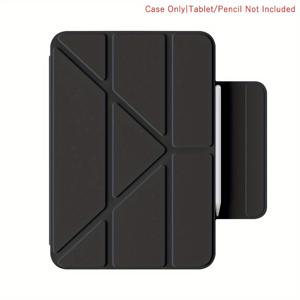 TEMU Chenjiaxin iPad 9.7/10.2/10.9/11/8.3/5~11세대 & Air 1-7/Pro 11 (2018-2025) 케이스 - 3+Y-폴드 플립 커버, 자동 수면/깨우기, 소프트 백 보호 케이스, 조절 가능한 스탠드 & 미끄럼 방지 그립, 다양한 색상 옵션, 태블릿 보호, 세련된 디자인