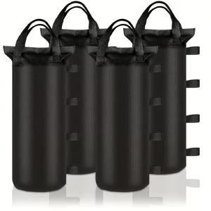 TEMU 4개입 두꺼운 텐트 모래통, 팝업 파빌리온 무게추 (강화된 솔기 및 손잡이 디자인), 즉석 텐트, 쉘터 및 야외 쉘터 안정성, 내구성 있는 패브릭 무게통, 쉘터 앵커, 캠핑 장비, 뒤뜰 설치|텐트|모래주머니