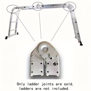 TEMU 헤비 듀티 사다리 조인트 - 286BL 하중 용량, 3단계 접이식 시스템, 35°// 각도 조절 기능이 있는 전문가용 계약자 등급 사다리 조인트, 건설 노동자, 강화된 구조, 견고한 제작, 내구성 있는 금속 프레임 & 인체공학적 디자인
