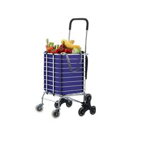 TEMU GIANXI 접이식 장바구니 카트 4바퀴 초경량 핸드카트 계단형 휠 설계시장/마트/가정용노인/주부 편의성