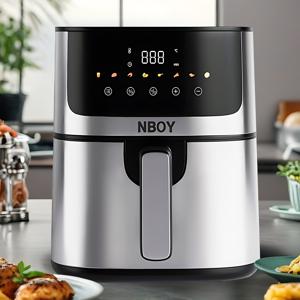 TEMU NBOY 스마트 터치 대용량 저소음 에어프라이어 4.7L 가정용 즉시발열 간편세척
