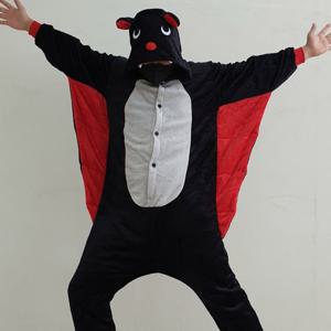 TEMU 박쥐 동물잠옷 귀여운 캐릭터 수면 극세사 커플 반티 파자마룩 졸업사진코디 행사복 할로윈의상