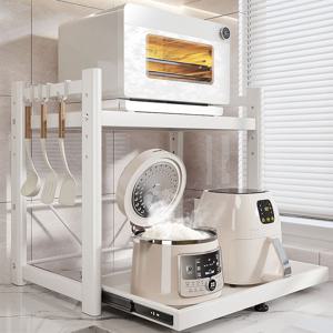 TEMU 인더몰 밥솟 거치대 높이조절 전자레인지 선반