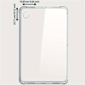 TEMU 삼성 갤럭시 탭 A9 플러스/S7/S8/S9 케이스 호환, 삼성 갤럭시 탭 S7 FE/11인치, S6 라이트 2024, A10.1 2019, A7 라이트, A8 10.5인치, T290, T510, T720, X200 투명 소프트 커버 - 스크래치 방지 충격 보호, 미끄럼 방지 그립 & 쉬운 태블릿 케이스