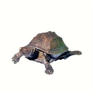 TEMU 고전적인 수제 구리 돈 거북이 조각상 - 추수감사절, 크리스마스, 할로윈 및 부활절을 위한 클래식한 홈 데코 | 배터리가 필요 없는 복잡한 껍질 디자인의 책상 장식, 축제용 오너먼트 | 리얼리스틱 거북이 레플리카 | 세밀한 질감, 거북이 장식
