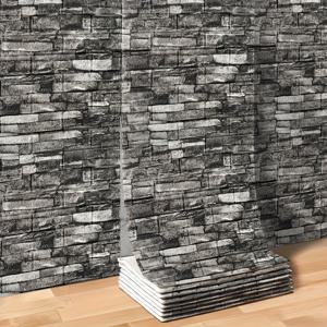 TEMU 셀프 접착식 3D 폼 벽 패널 - 붙였다 떼는 질감 벽지 타일, 두꺼운 비닐 (2.2mm) 리얼리스틱 3D 효과, DIY 리모델링용 쉬운 설치, 거실, 주방, 침실, 기숙사, 사무실에 적합 - 모던