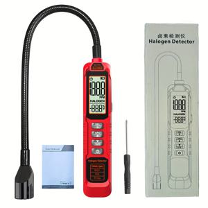TEMU 냉매 누출 감지기, 난방 다이오드 센서, 할로겐 냉매 누출 스니퍼, 자동차 HVAC 할로겐 냉매 누출 감지기, CFCs HCFCs HFCs R22 R134A R1234YF CFCs HCFCs HFCs, GL77 레드